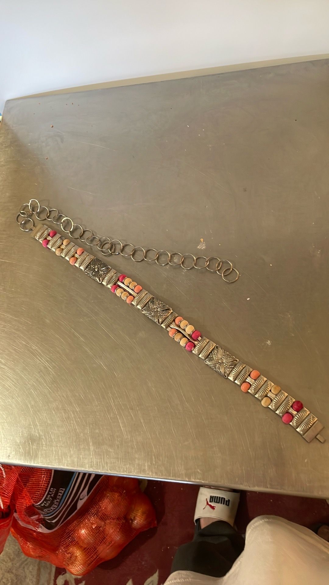 34 inch women’s metal belt
