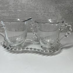 Vintage Cream and Sugar Set 