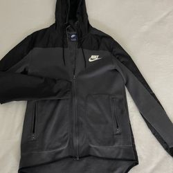 Black And Gray Nike Zip Up