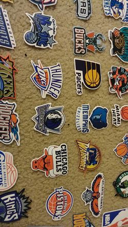 SET OF 31 NBA LOGO TEAM STICKERS
