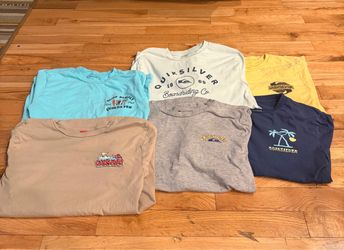 QUIKSILVER BOYS SHIRTS-EUC SIZE M