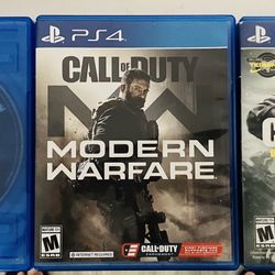 Call Of Duty PS4 (3 Games)