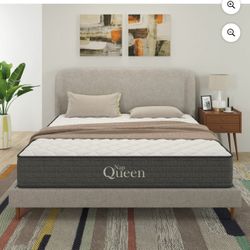 NapQueen Victoria 8" Medium Firm, Hybrid of Cooling Gel Infused Memory Foam and Pocket Spring Mattress, Full