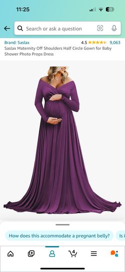 Maternity Dress - Purple