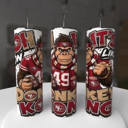 San Francisco 49ers Football Donkey Kong Tumbler