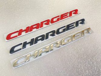 2015-2022 DODGE CHARGER DECKLID EMBLEM NAMEPLATE BADGE (BLACK) NEW MOPAR GENUINE