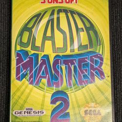 Blaster Master 2 Sega Genesis CIB Includes Case and Manual Rare!
