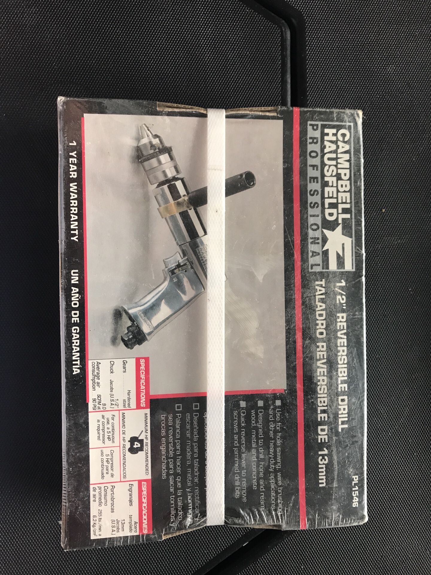 Campbell Hausfeld 1/2” reversible drill