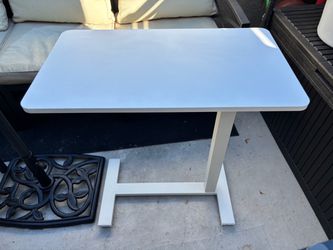 White Side Table with H-Base