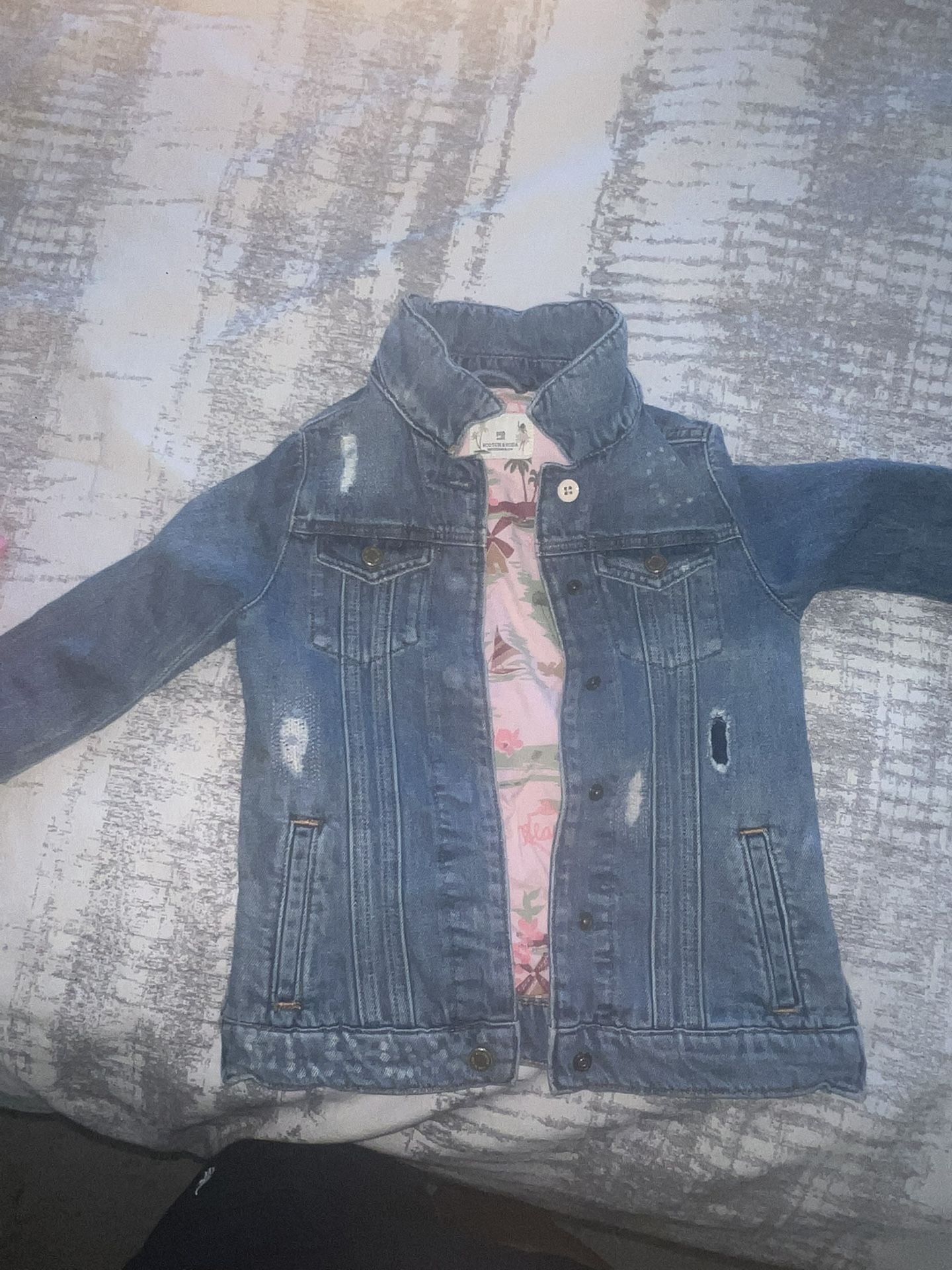 Scotch And Soda Girls Denim Jacket Size 4