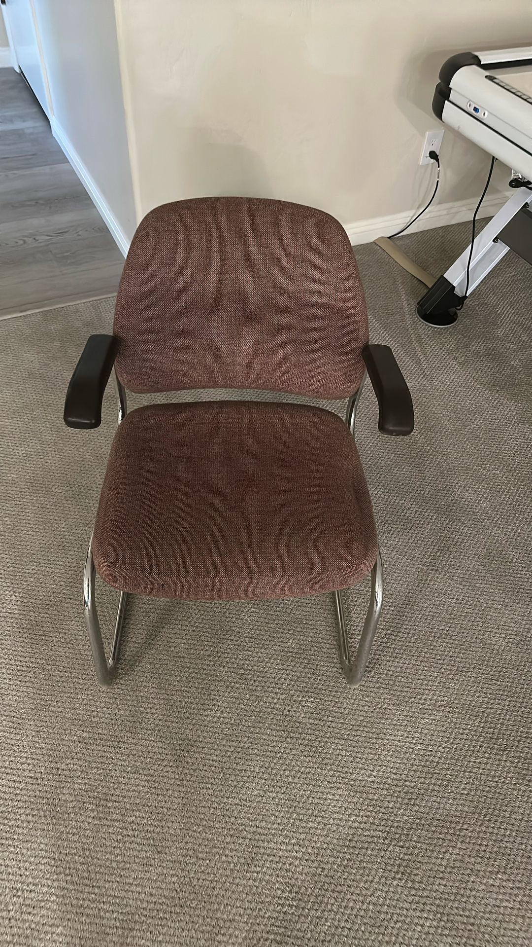 United Chair Vintage Office Chair Tubular Chrome