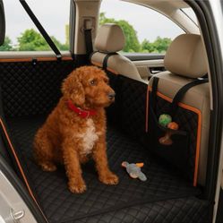 “New”Heavy Duty”back Seat Extender W/mesh Windows,scratch Resistant(suv,car,truck)