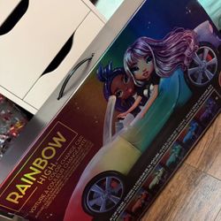 Rainbow High Color Change Car - Convertible Vehicle, 8-In-1 Light-Up, Multicolor, Fits 2 Fashion Dolls- Great Toy Gift for Girls Ages 6-12+