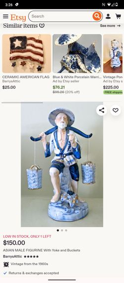 Porcelain fisherman