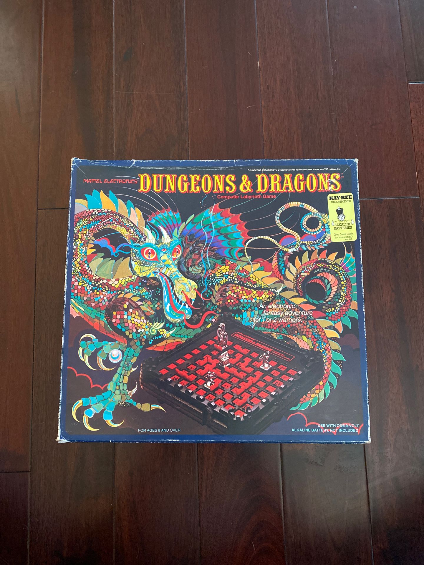Dungeons and Dragons 1980 electronic game board with all pieces D&D warhammer