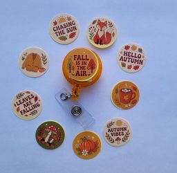 Fall Interchangeable Badge Reel Set