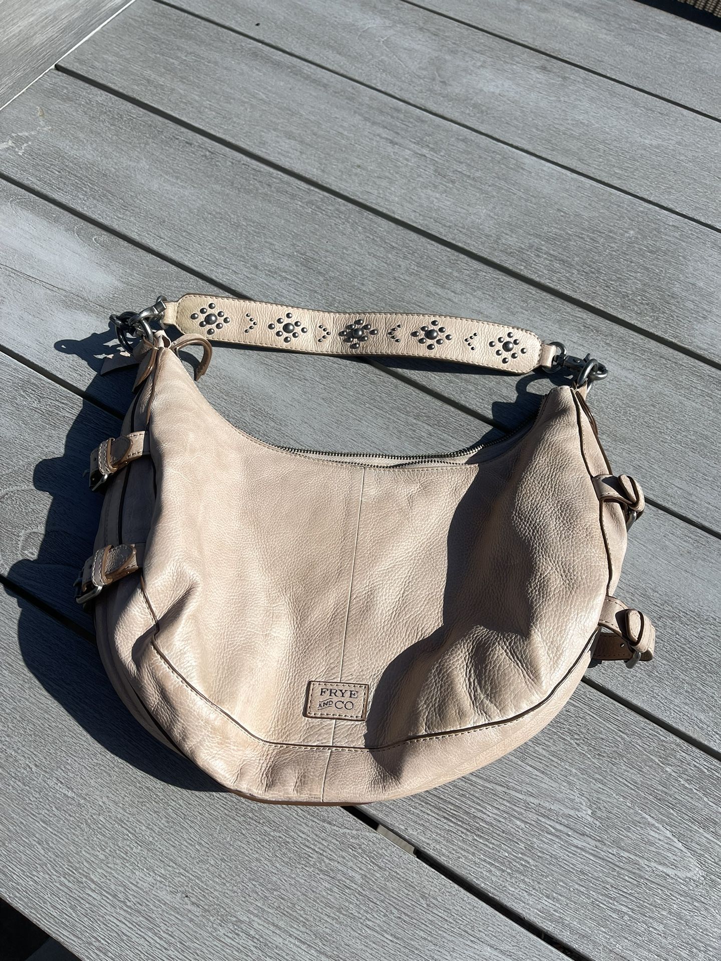 Fry & Co. beige hobo Purse,All Products : American Fashion Style Bags On Sale