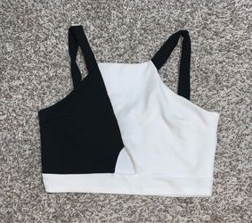 Black and White Crop Top