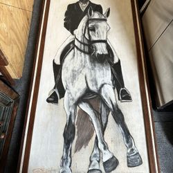 Hand Painted Charcoal Portrait 