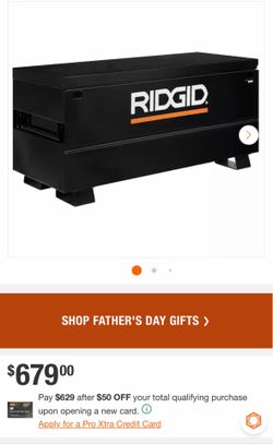 Ridgid 60 in. x 24 in. Universal Storage Chest