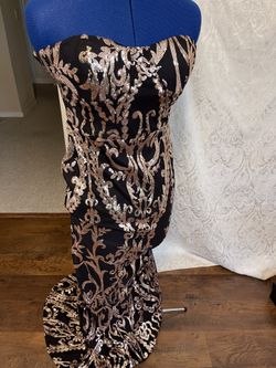 Graduation Formal Mermaid Maxi Strapless Dress