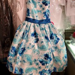 Blue Girls Dress Size 2-5