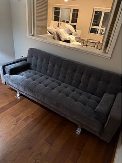 Sofa bed + two dining table chairs + Tv console + coffe table