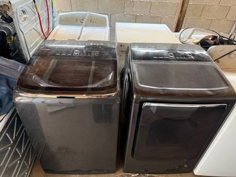 Samsung washer and electric dryer HE 5.0&7.4 CuFt ith 