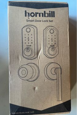 Hornbill Smart WiFi Door Lock Fingerprint Keyless Entry Satin Nickel New