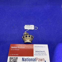 10KT Gold Crown Pendant 