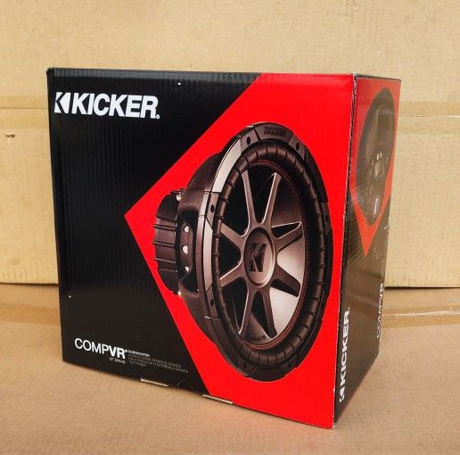 Kicker 43CVR124 Comp VR Bass Speaker 12" Dual Voice Coil Subwoofer 800 Watts CVR12 🚨 Payment Options Available 🚨 No Credit Needed 🚨