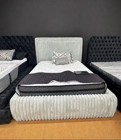 GREY CORDUROY BED 😍 Bluetooth Speakers