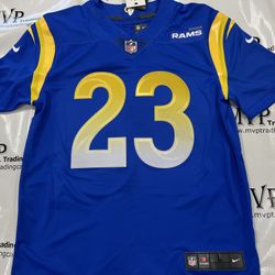 Fanatics Authentic Kyren Williams Autograph Home Blue Los Angeles Rams Jersey