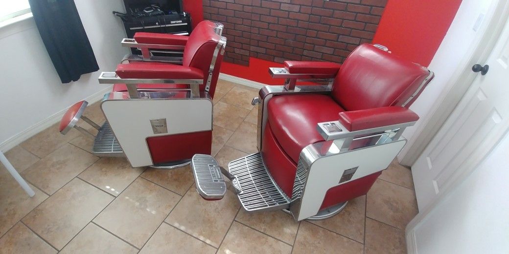1965 Koken Triumph Barber Chairs