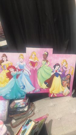 Disney Princess Canvas Wall Art Set