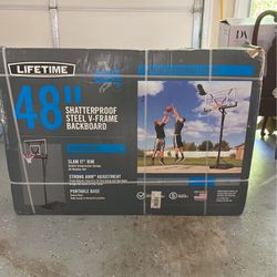 Brand New Lifetime 48” Basketball Hoop 