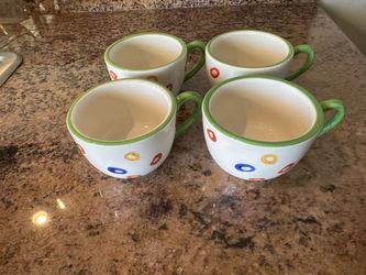 Set of 4 Ceramic Expresso Cups