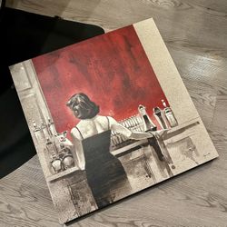 lady at the bar Art Piece 