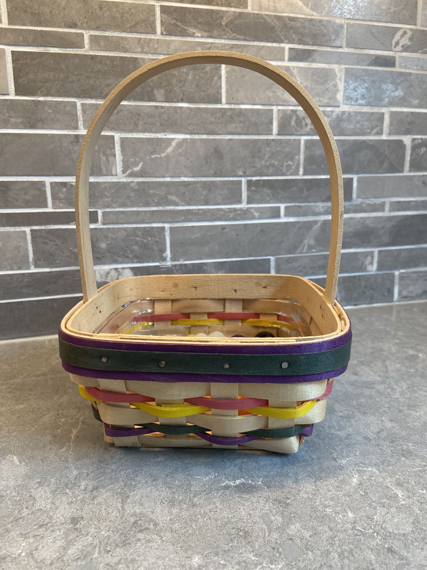 Longaberger 1999 Small Square Easter Basket