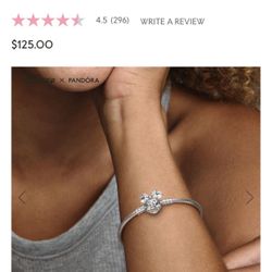 Pandora Silver Bracelet with Minnie Mouse Charm