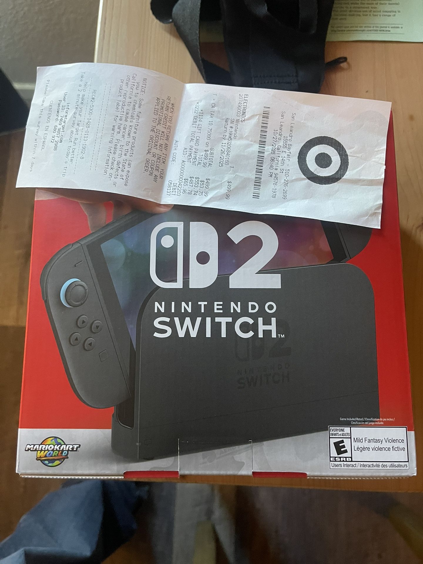 Nintendo Switch 2 Super Mario Cart Bundle