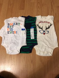 Okie dokie long sleeve onsie size 6 months and 9 months