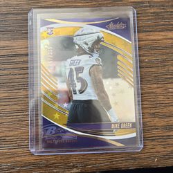 Numbered Out Of 325 Mike Green Absolute Card 