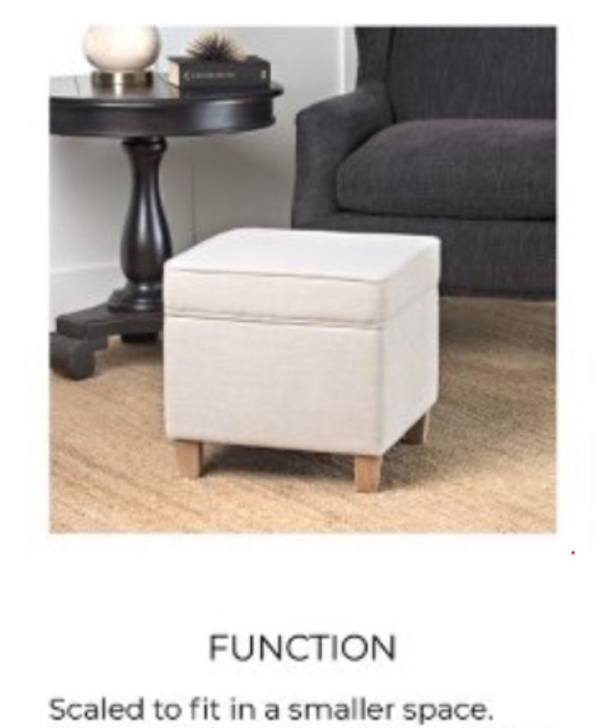 15” Square Storage Ottoman