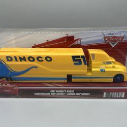 Disney Pixar Cars Cruz Ramirez's Semi Hauler Dinoco Yellow 