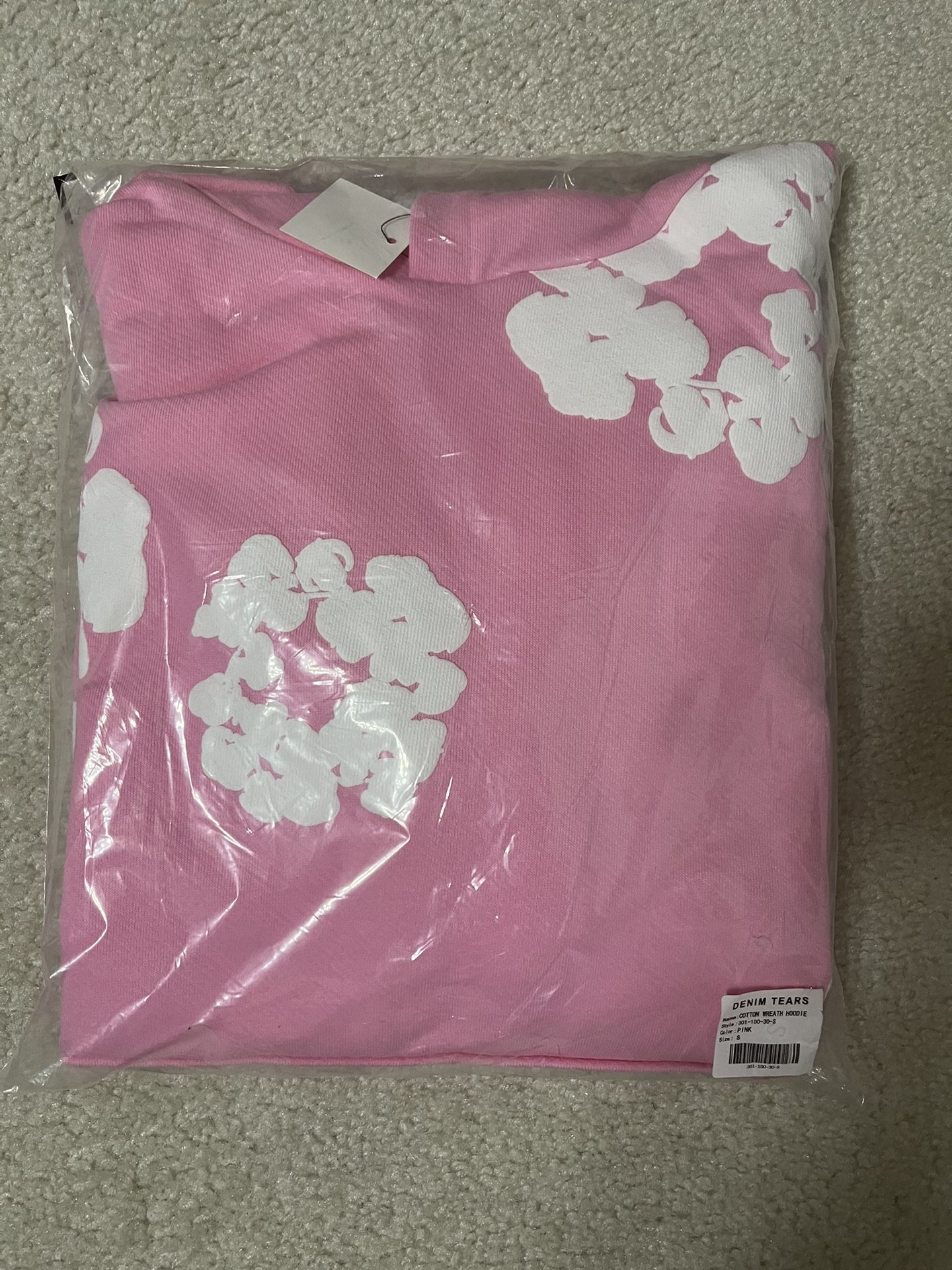 Brand New Pink Denim Tears Hoodie Size Small Or Medium