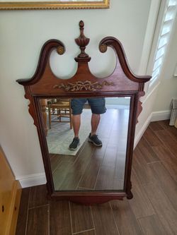 Chippendale style wall mirror mahoghany