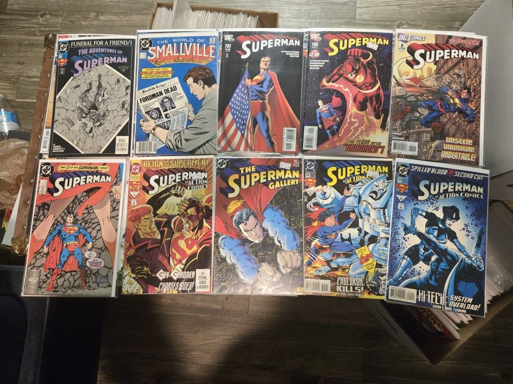 SUPERMAN COMIC BOOK LOT OF 36