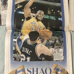 Shaq newspaper 2002 nba finals