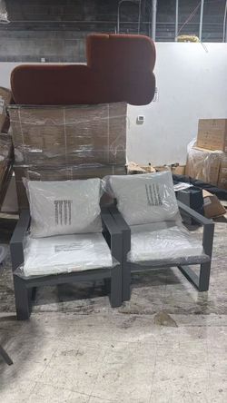 ❤️‍🔥 Clearance Sale Outdoor 2 Piece Lounge Chair Conversation Set | Suredura Fabric $199